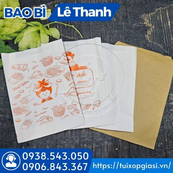 Túi giấy đựng đồ chiên giá rẻ