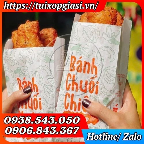 Túi giấy đựng đồ chiên in