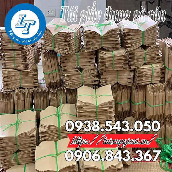 Túi giấy đựng gà rán giá rẻ