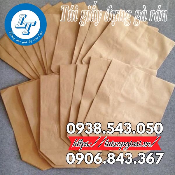 Túi giấy đựng gà rán giá rẻ