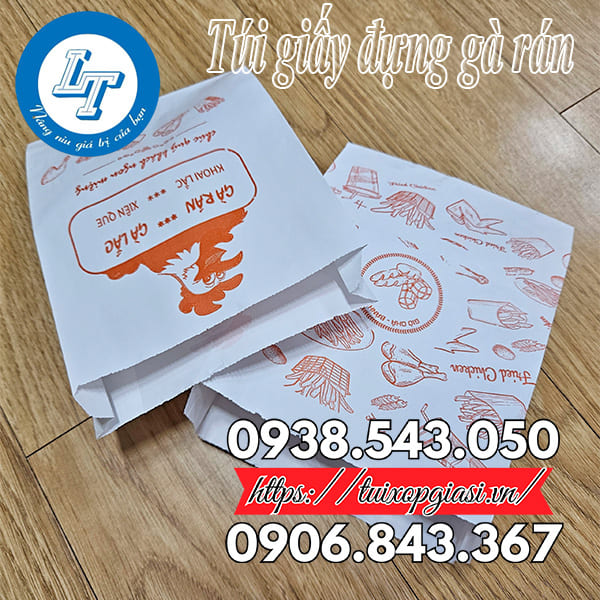 Túi giấy đựng gà rán giá rẻ