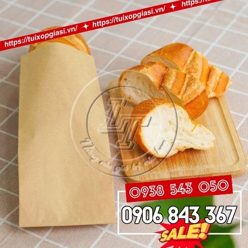 Túi giấy nâu đựng bánh mì