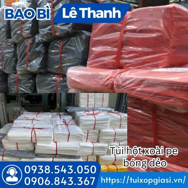 Túi hột xoài pe bóng dẻo đủ màu giá rẻ