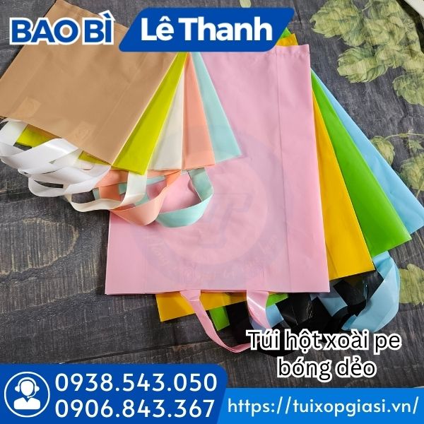 Túi hột xoài pe quai ép đủ kích cỡ