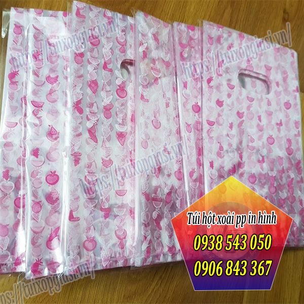 Túi hột xoài pp in hình giá rẻ tphcm