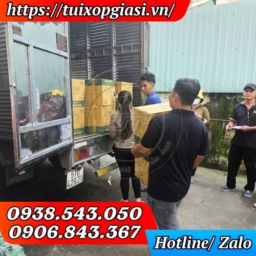 Lên hàng túi hút chân không bảo quản thịt, cá, hải sản cho khách sỉ