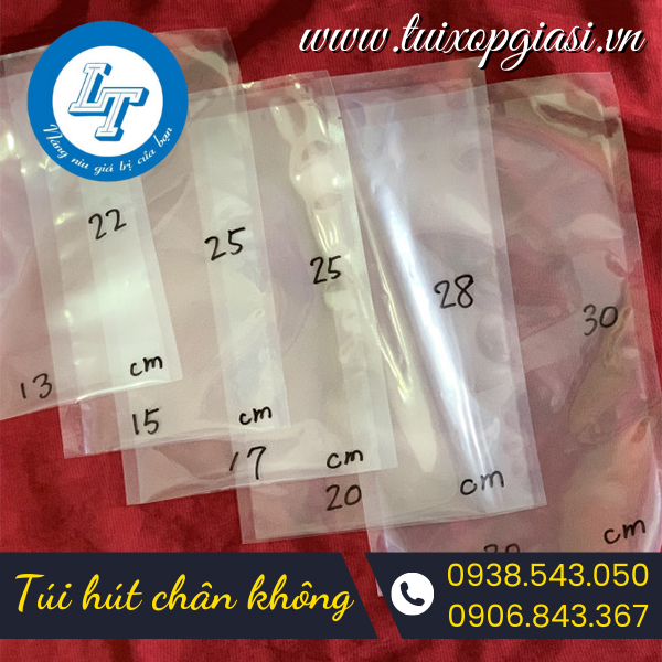 Túi hút chân không đủ kích cỡ