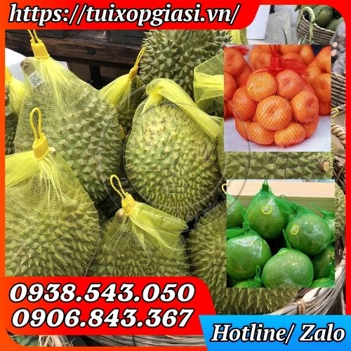 Túi lưới đựng trái cây co giãn tốt