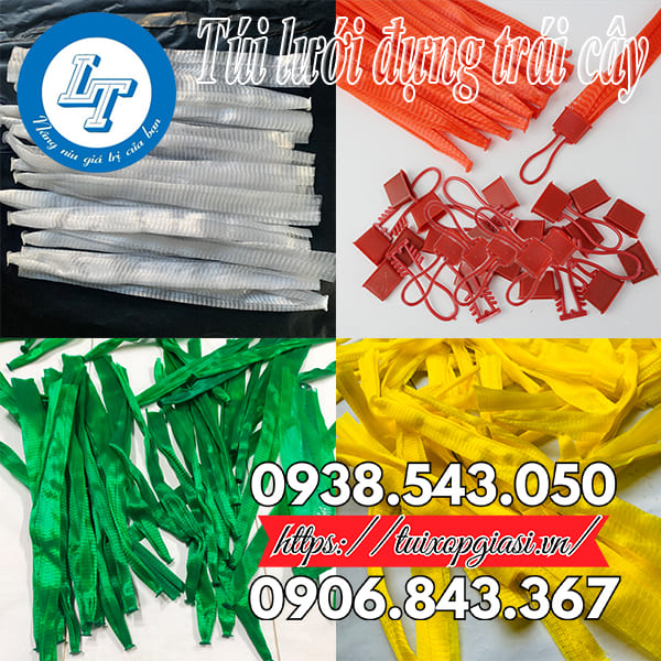 Túi lưới đựng trái cây đủ màu giá rẻ