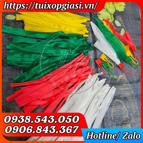 Túi lưới đựng trái cây đủ màu sắc