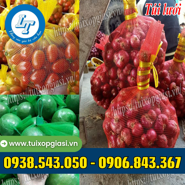 Túi lưới đựng trái cây, nông sản