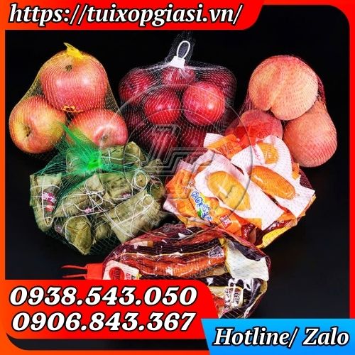 Túi lưới nhựa đựng bánh kẹo, nông sản
