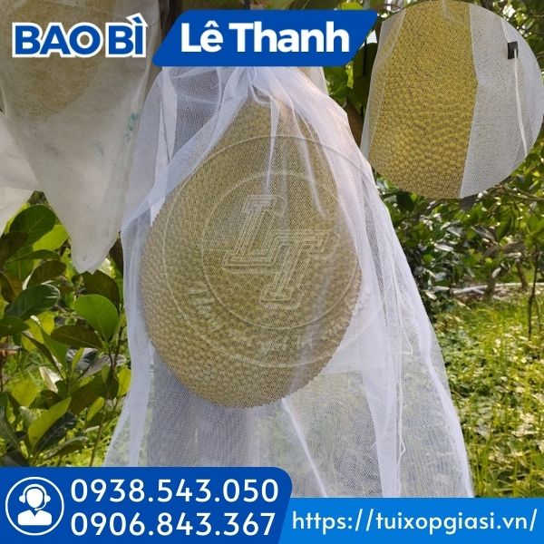 Túi lưới trùm mít lưới mùng trơn Túi lưới trùm mít lưới mùng trơn