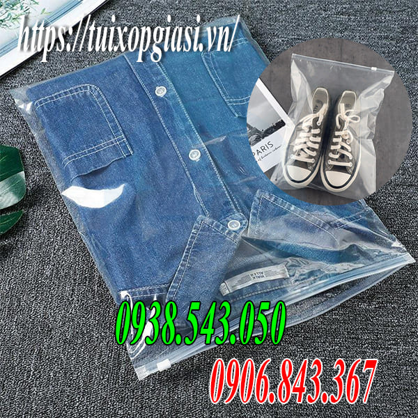 Túi nhựa có khóa kéo đủ size giá rẻ