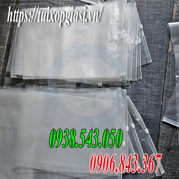 Túi nhựa có khóa kéo đủ size giá rẻ