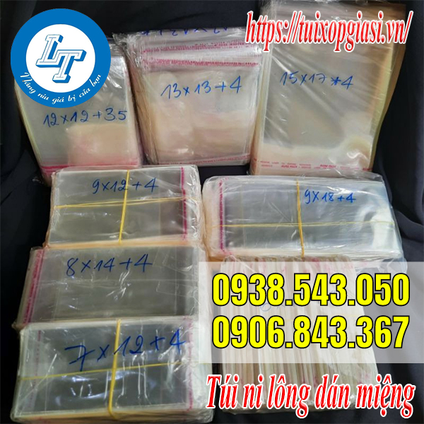 Túi ni lông dán miệng