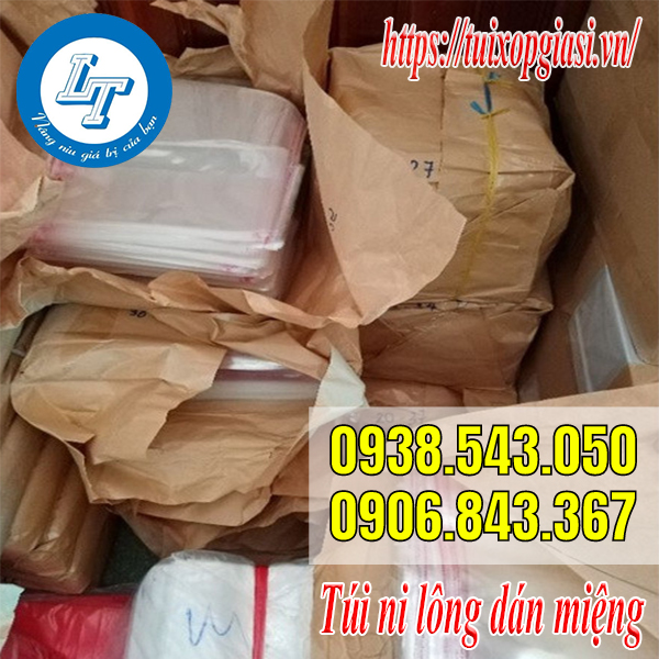Túi ni lông dán miệng