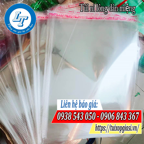 Túi ni lông dán miệng đựng khẩu trang giá rẻ
