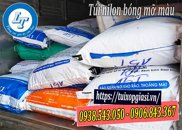 Túi nilon bóng mỡ màu trơn