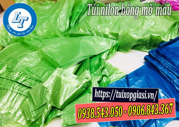 Túi nilon bóng mỡ màu trơn giá sỉ rẻ tpchm