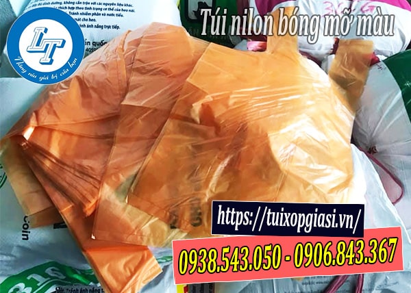 Túi nilon bóng mỡ màu trơn giá sỉ rẻ