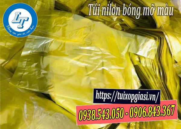 Túi nilon bóng mỡ màu trơn