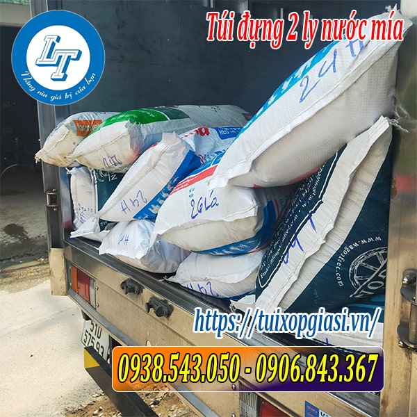 Túi nilon đựng 2 ly nước mía giá sỉ rẻ