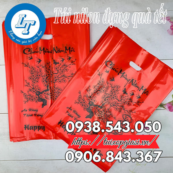 Túi nilon đựng quà tết chúc mừng giá rẻ