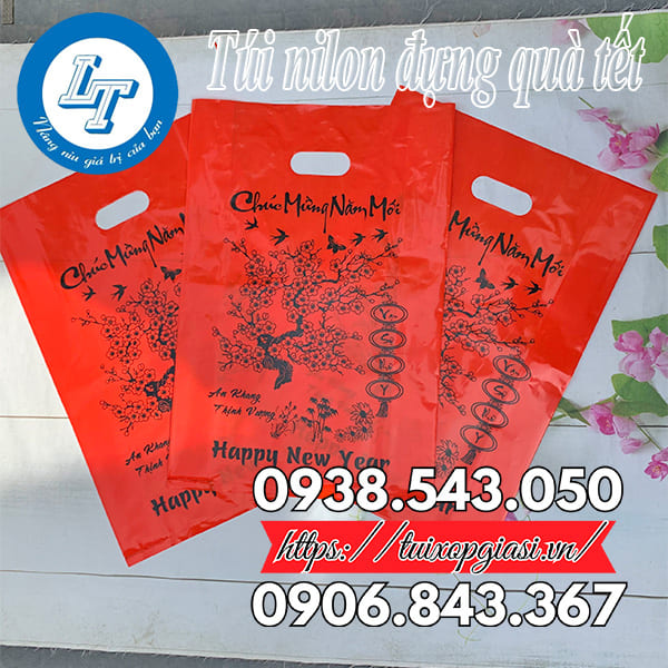 Túi nilon đựng quà tết chúc mừng giá rẻ