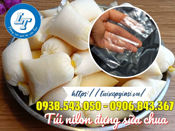 Túi nilon đựng sữa chua