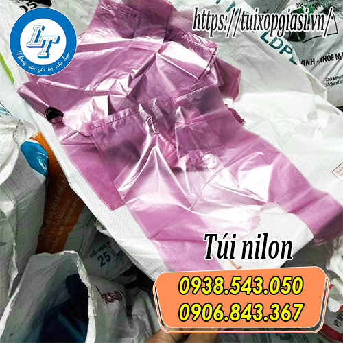 Túi nilon màu hồng
