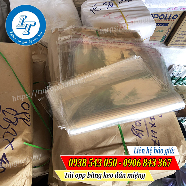 Túi opp băng keo dán miệng giá rẻ tphcm Túi opp băng keo dán miệng giá rẻ tphcm