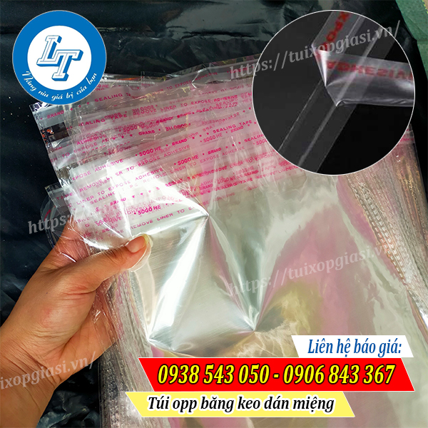Túi opp băng keo dán miệng Túi opp băng keo dán miệng
