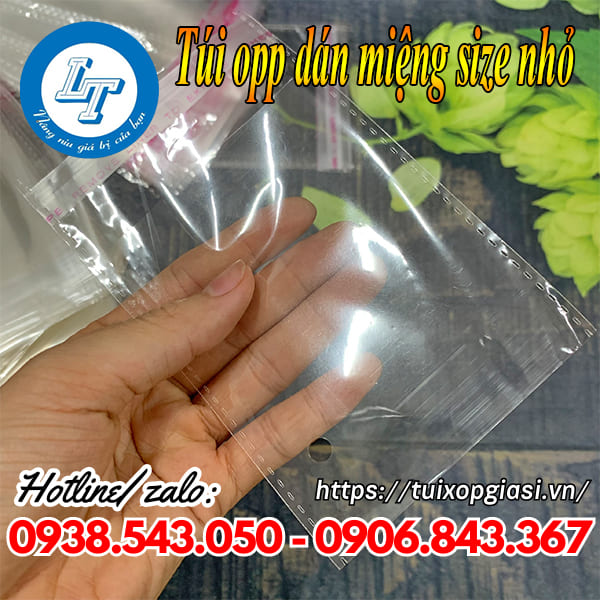 Túi opp dán miệng size nhỏ giá rẻ