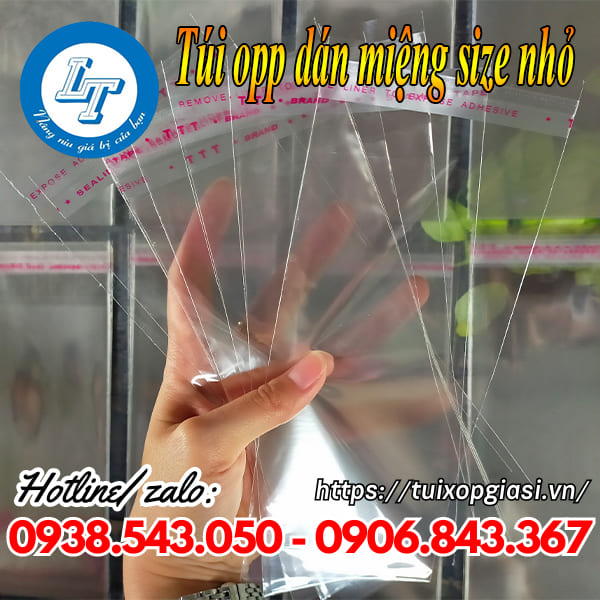 Túi opp dán miệng size nhỏ giá rẻ