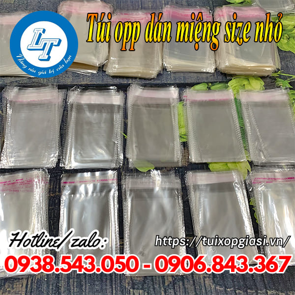 Túi opp dán miệng size nhỏ giá rẻ