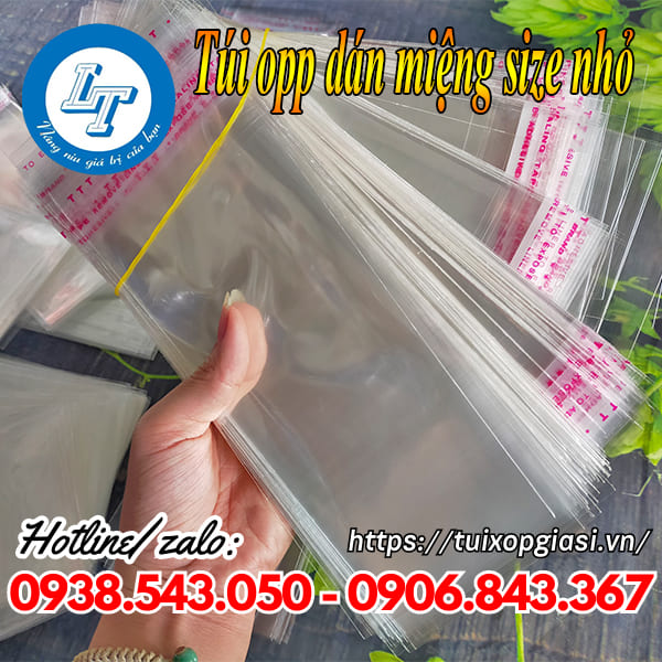 Túi opp dán miệng size nhỏ giá rẻ