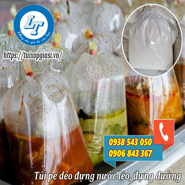 Túi pe dẻo đựng nước lèo, đựng đường Túi pe dẻo đựng nước lèo, đựng đường