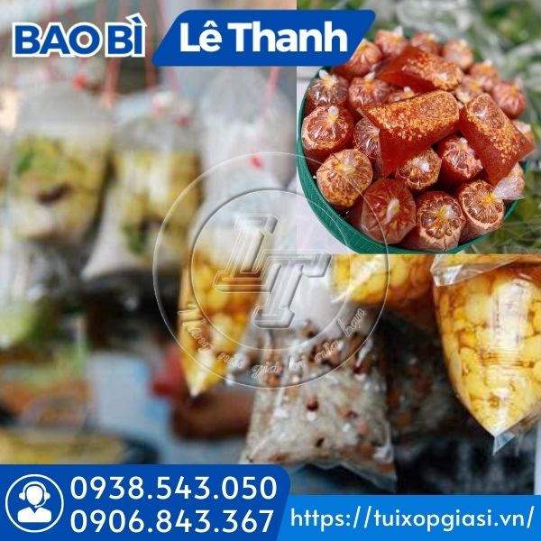 Túi pe dẻo đựng thực phẩm bánh kẹo, nước lèo
