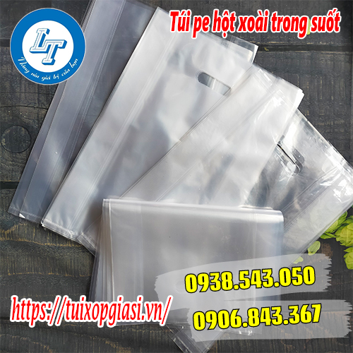 Túi pe hột xoài trong suốt đựng mỹ phẩm