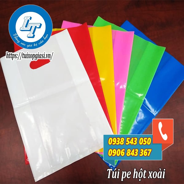 Túi pe hột xoài với nhiều màu sắc khác nhau