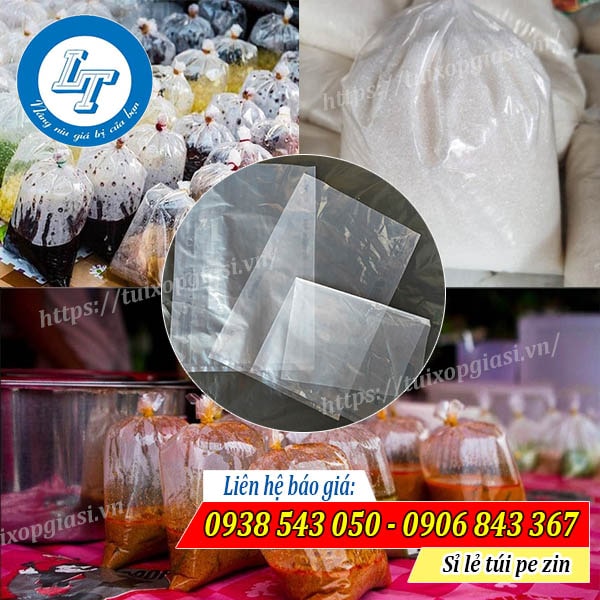Túi pe zin đựng nước lẩu, đựng đường
