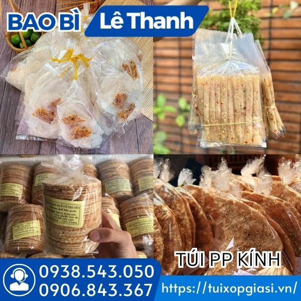 Túi pp kính đựng bánh kẹo Túi pp kính đựng bánh kẹo