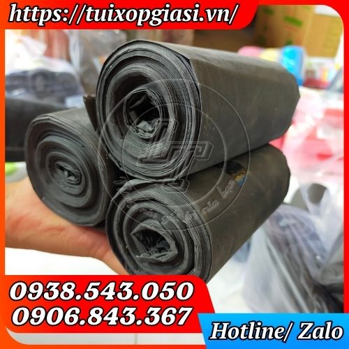Túi rác cuộn đen không lõi