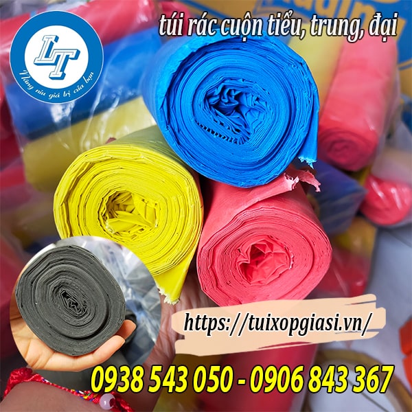 Túi rác cuộn không lõi tiểu, trung, đại Túi rác cuộn không lõi tiểu, trung, đại