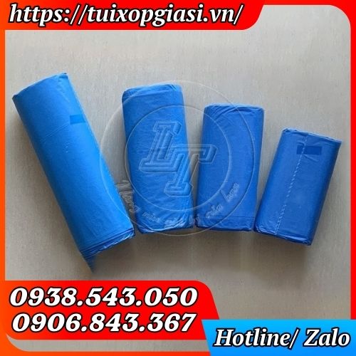Túi rác cuộn màu xanh đủ kích thước
