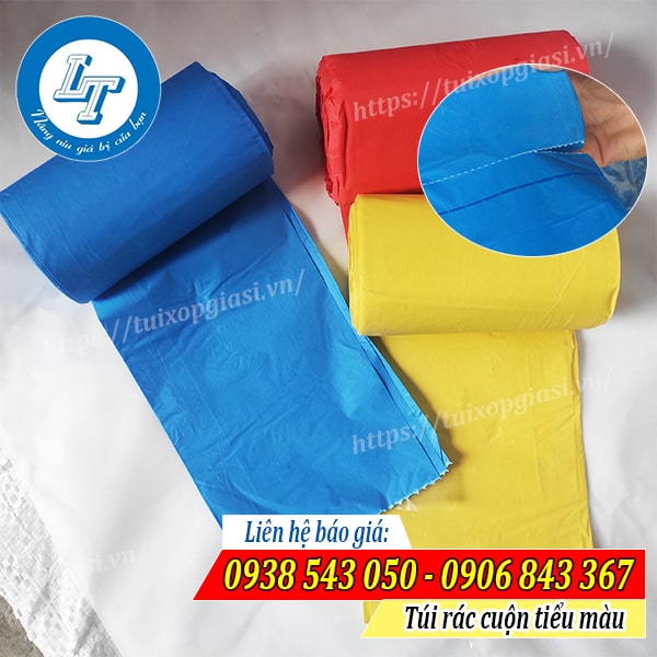Túi rác cuộn tiểu màu