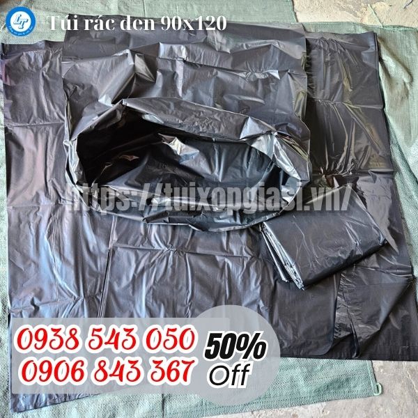 Túi rác đen 90x120 giá sỉ cho nhà hàng khách sạn
