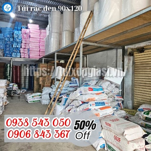 Túi rác đen 90x120 giá sỉ cho nhà hàng khách sạn