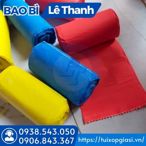Túi rác màu cuộn chất lượng